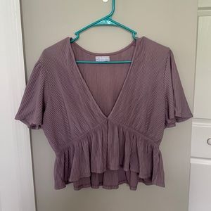 Urban outfitters purple crop top